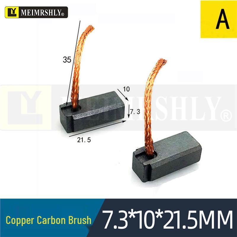 Compatible Carbon Brushes for Valeo, Remy, Jenory, Hanla Alternators - 4.5x6.5x17 mm, High Wear Resistance