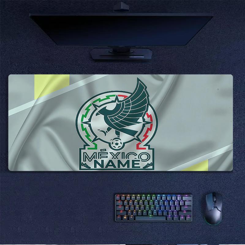 Custom Name,Mexico Mouse Pad, Large Gaming Desk Mat, Non-slip XXL Mousepad for Laptop & Tablet, Mini PC Playmat with Stitched Edges