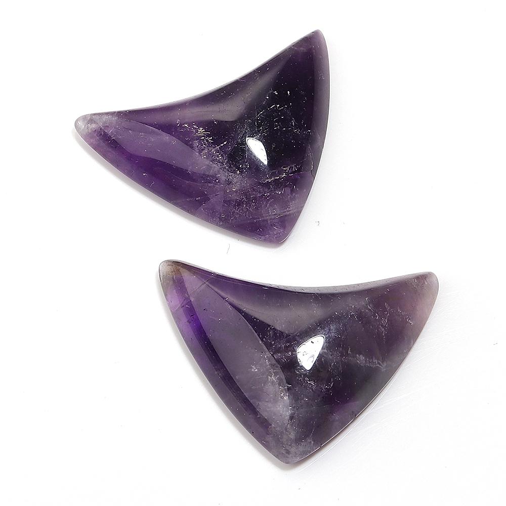 2-5 Stück/Los Natürliche Steinkabochonen Unregelmäßig Oval Quadrat Wassertropfenförmig Amethyst-Kabochon Für DIY Ringe Halsketten Zubehör