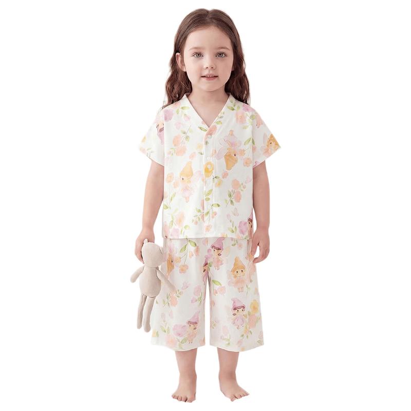 

ASK JUNIOR Kids Summer Short Sleeve Pajama Set 80