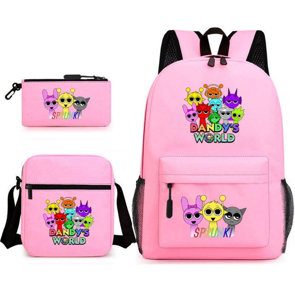 Rhythm Box Peripheral Elementary School Bag Large Capacity Starry Sky Backpack Three-piece Set