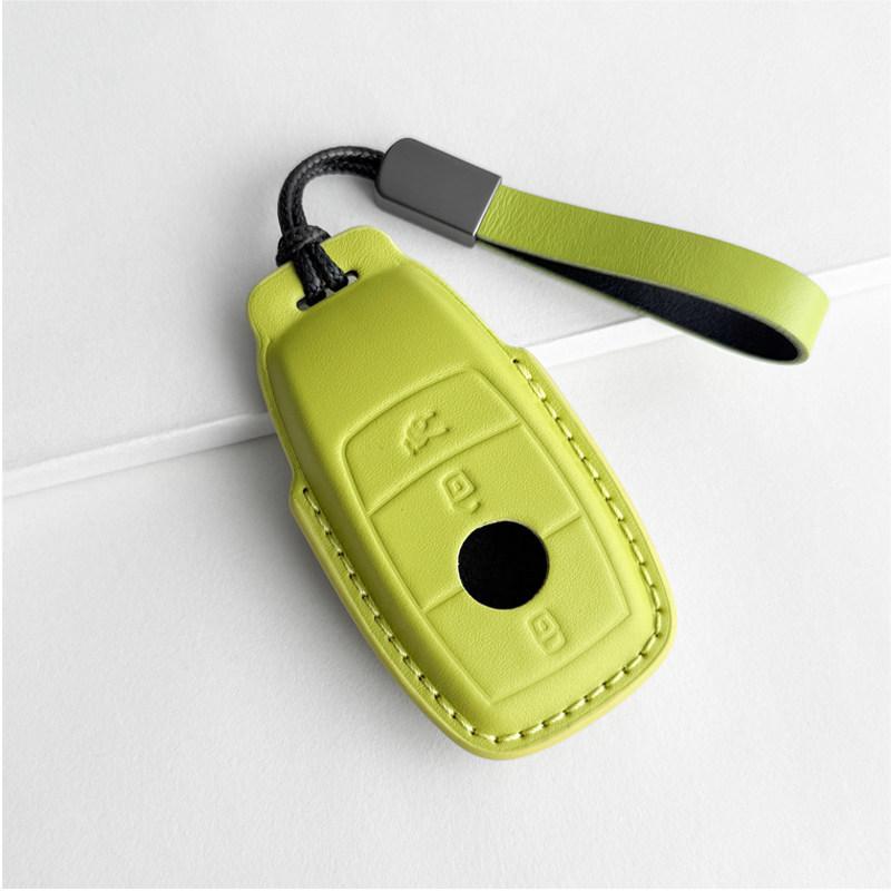 Genuine Leather Key Cover for New Mercedes C200L GLC260L A180L E300L