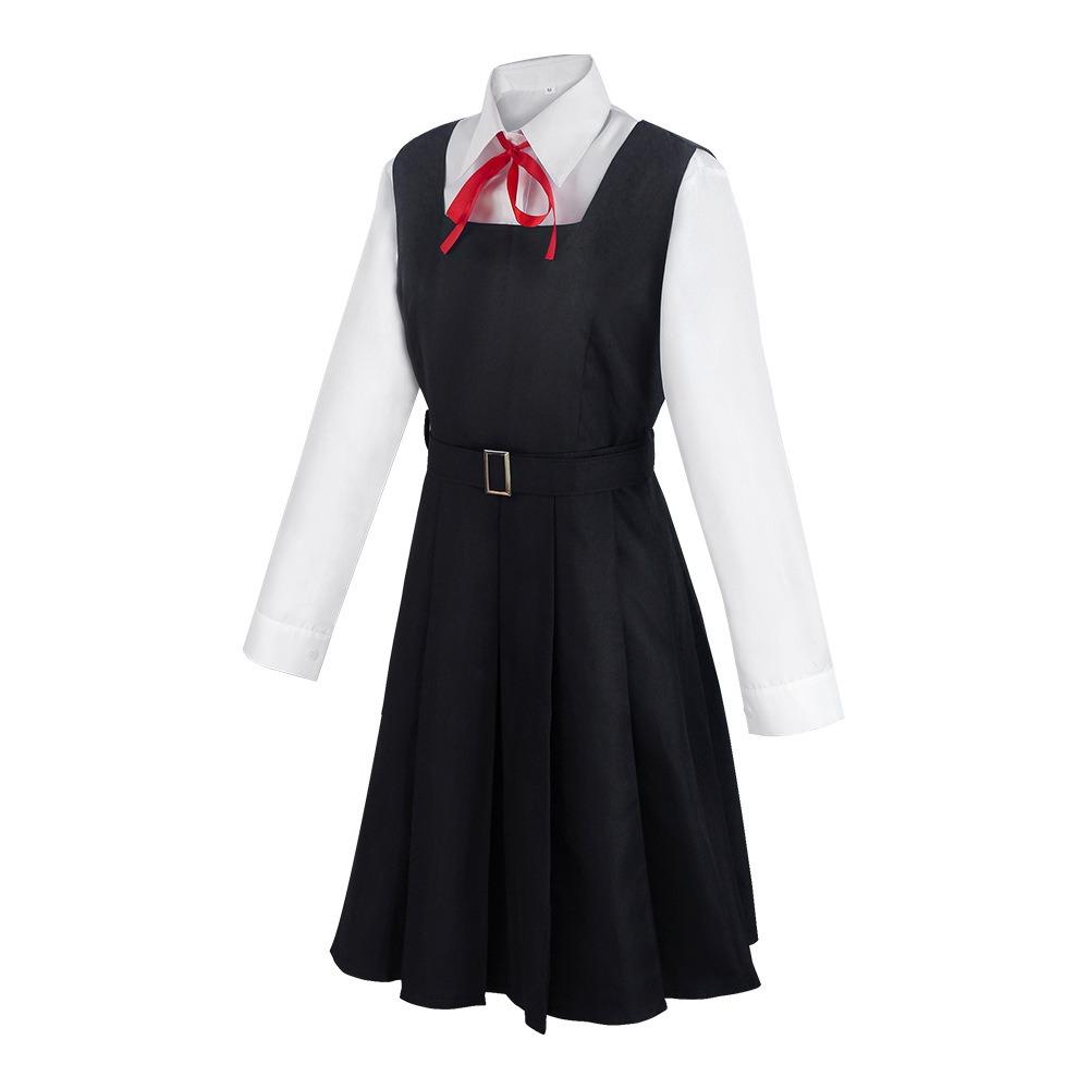 Mitaka Asa Cosplay Kostüm Mit Kleid Schwarz Rot Krawatte Socken Halloween Comic Con Übergröße Mitaka Asa Outfits