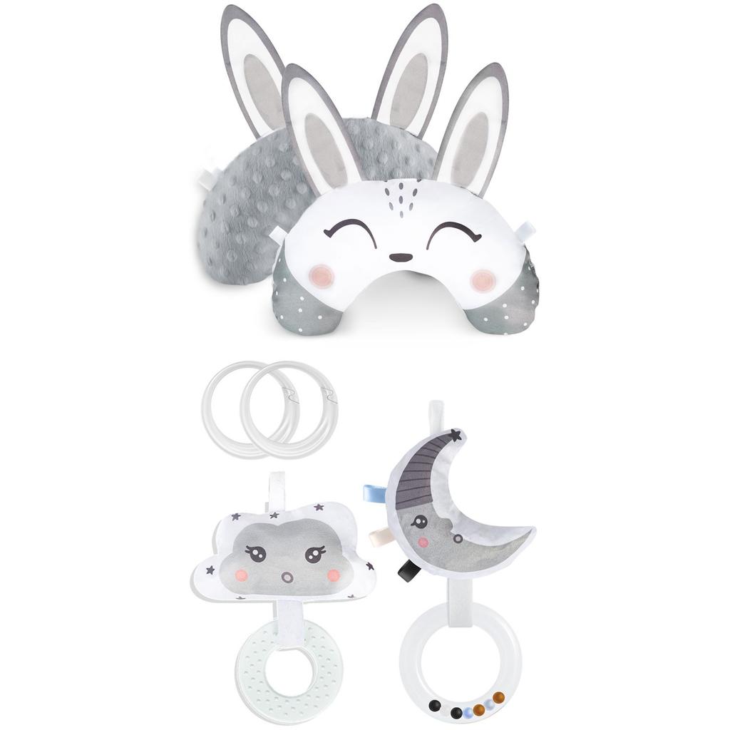 Pillow With Rattle And Teether For Nukido Mats