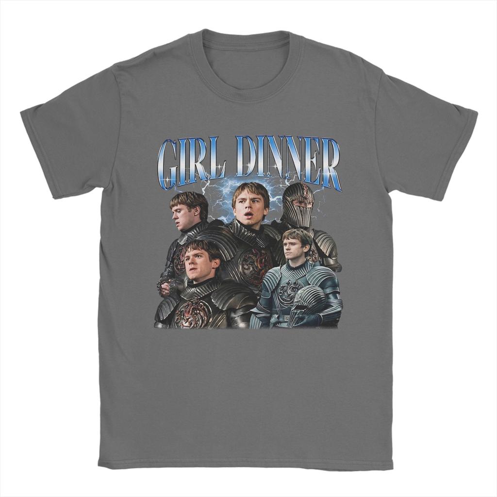 Girl Dinner Valarr Targaryen Un Cavaliere dei Sette Regni 2026 Magliette alla Moda per Unisex Donna Maglietta in Cotone Abbigliamento