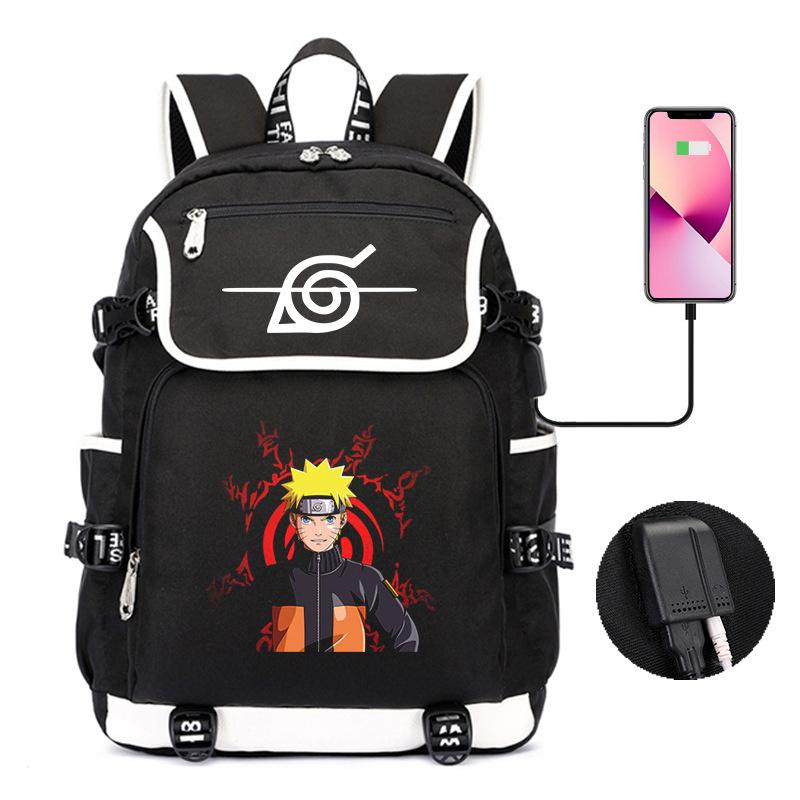 Backpack Day Manga Cartoon Printing Student School Bag Business Large Capacity Usb Computer Bag