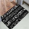 Egyptian Pattern Floor Mat Cozy Flannel Soft Thick Non-Slip Mat For Living Room Bedroom Kitchen Decor Rugs
