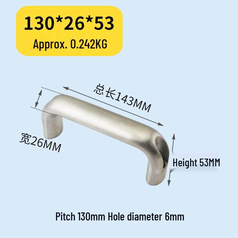 304 Stainless Steel Heavy-Duty Bow-Shaped Surface-Mounted Door Handle