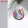 2D Flat Hummingbird DIY Rhinestone Diamond Art Window Pendants Special Shape Diamond Art Pendant Wall Decor for Home & Windows