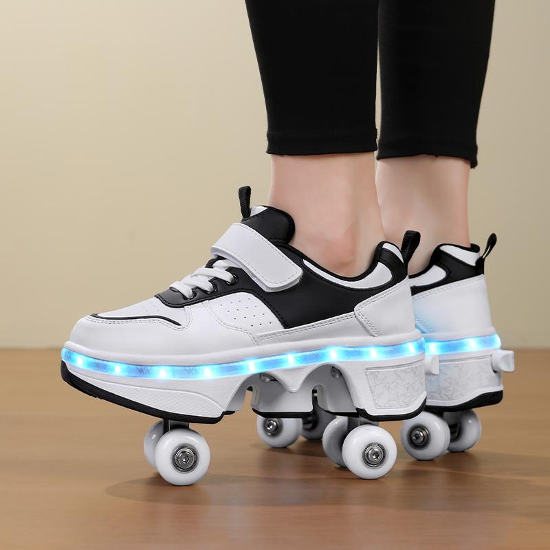Adult/Kids Roller Roller Shoes Luminous Skating Shoes Kids Glowing Sneakers Luminous Sneakers