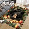 Weihnachtstiere Heim-Sofa-Dekoration für Wohnzimmer & Schlafzimmer, Rutschfeste Spiel-Flanell-Fußmatte für Spielzimmer