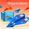 36 kusů barevného papíru - Ručně vyráběné kreativní papírové letadlo Origami, 3D Origami manuál DIY, Nejlepší sváteční a narozeninové dárky