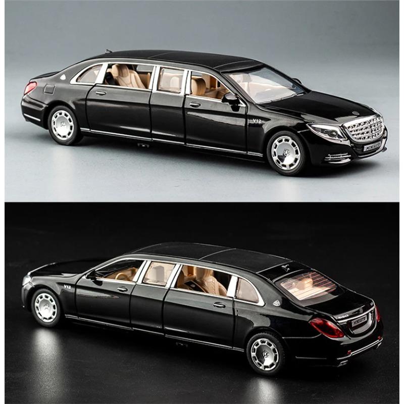 1/32 Toy Car Benz Maybach S650 Extended Edition Metal Toy Alloy Car Diecasts & Toy Vehicles Car Model Light Sound Toys for Children