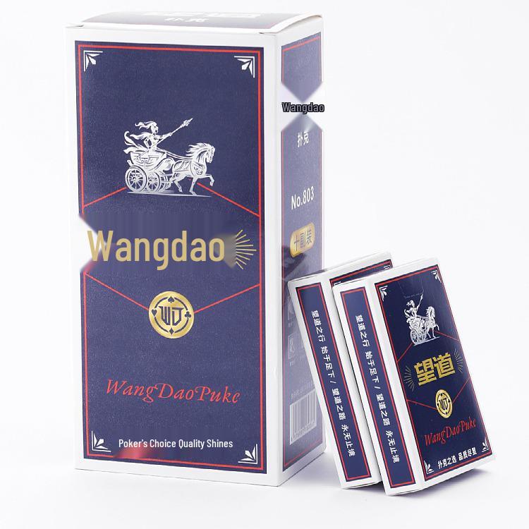 Wangdao 803 Durable Poker Cards: Thickened Decks for Home & Card Rooms, 100-Pack