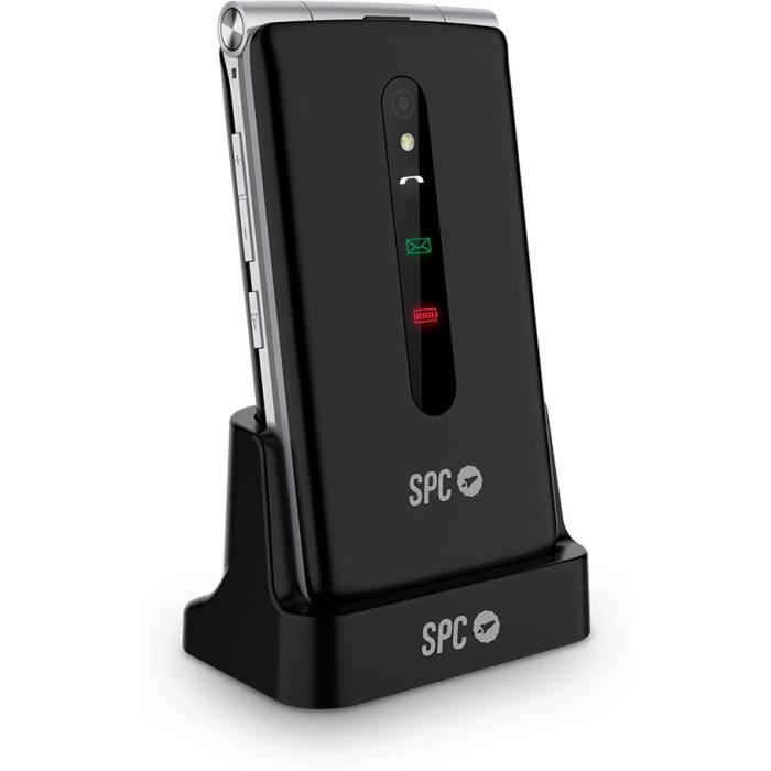 Telefon komórkowy z klapką - SPC - Prince 4G - 4G - Przycisk SOS - Duże klawisze - Czarny