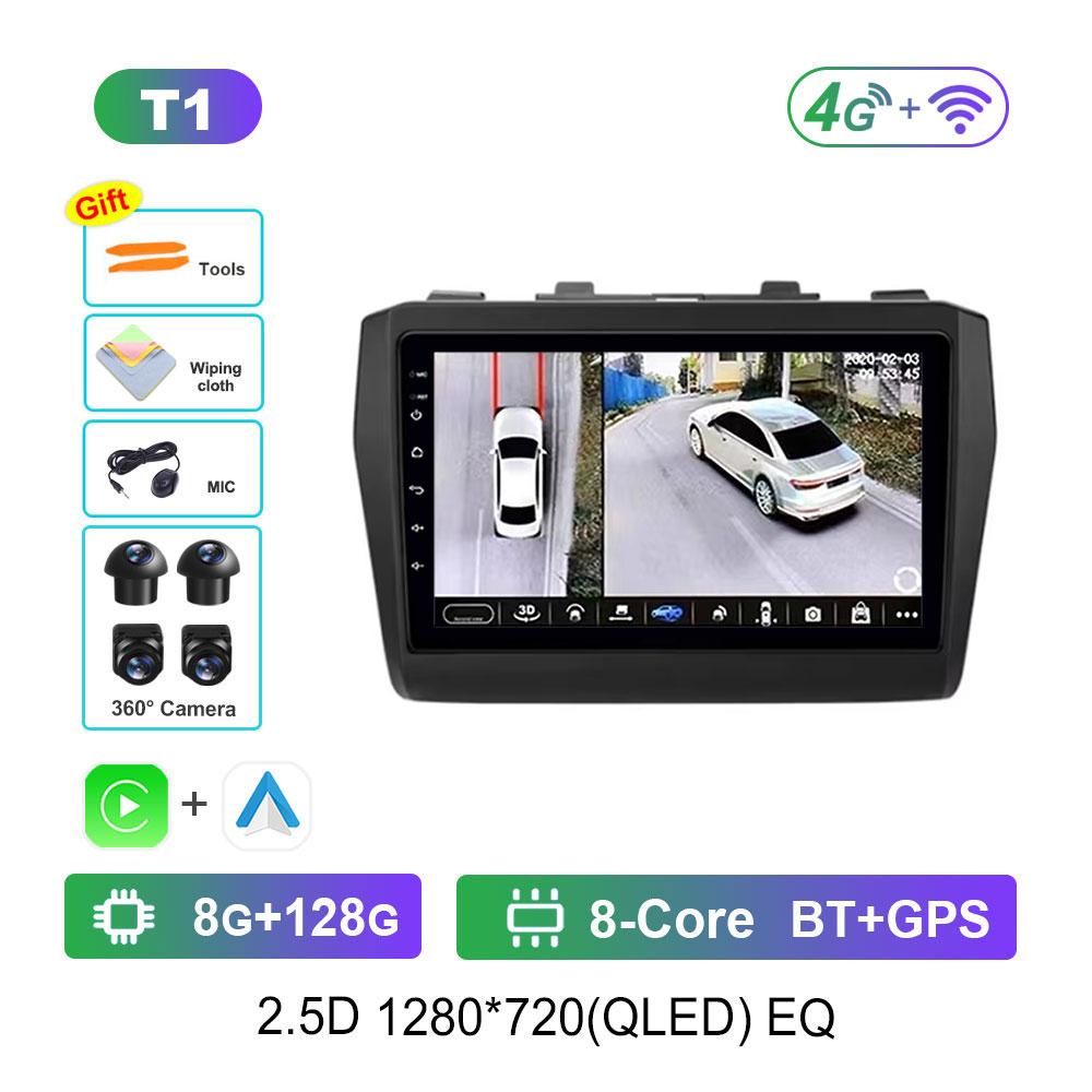 For Suzuki Swift 2016 - 2021 Android 14 Car Video Multimedia Player 4G Wifi DSP Stereo GPS Navi QLED Screen Bluetooth Head Unit