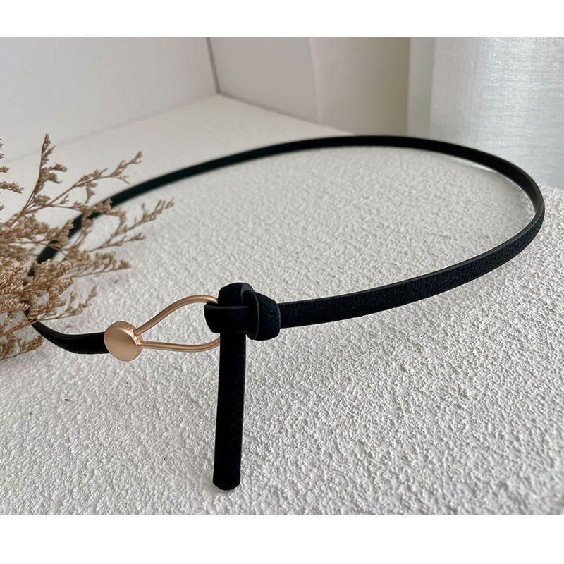 Black And Stylish Brown Pu Waist Belts For Women Complementing Dresses Tops And