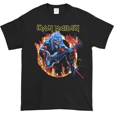 Iron Maiden Fear Live Flames Black Unisex T-Shirt