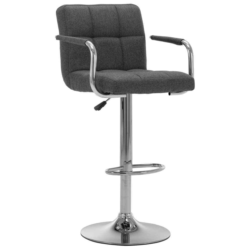 Bar Stool Dark Gray Fabric