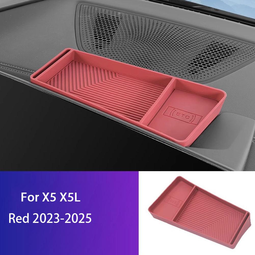 

Car Dashboard Storage Mat For BMW X5 X6 X7 Navigation Screen Back Organizer Silicone Pad Interior Trim Accessory