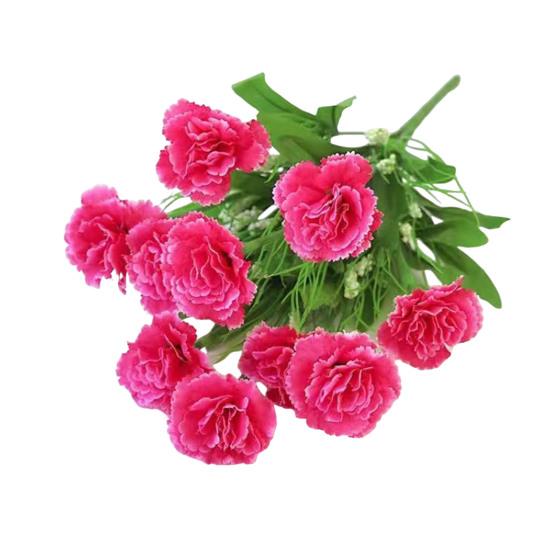 Sztuczny kwiat goździka z główką łodygi Centralny stół do domowego biura 10 Sztuczny kwiat ślubny