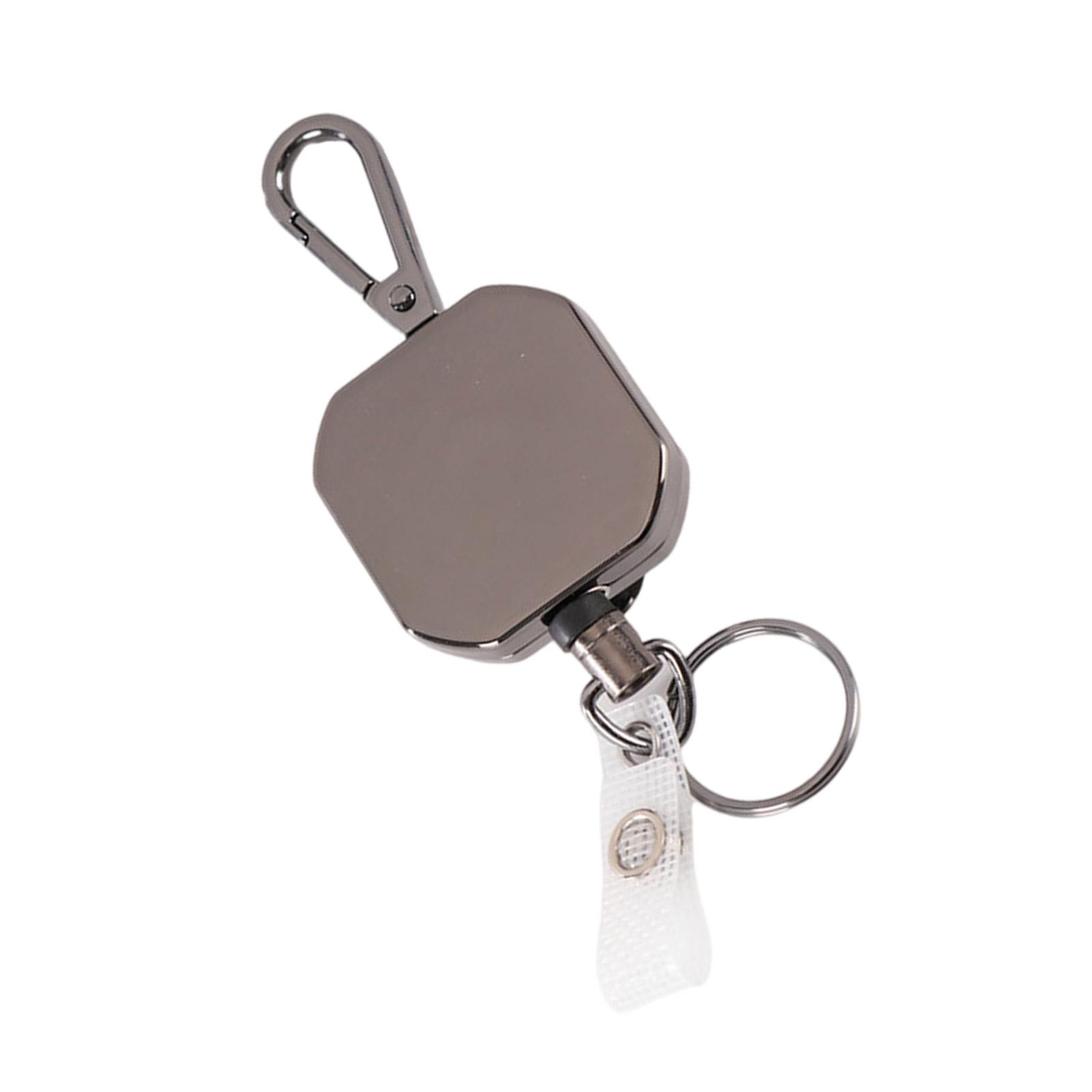 

Pull Cord Hook Square Buckles Retractable Keychain Perfect for Organizing Backpacks Phones and Accessories Efficiently 1