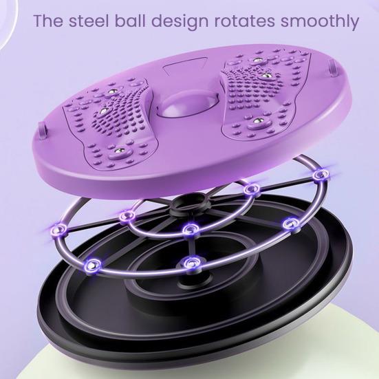 Waist Twist Disc Board with Drawstring Magnetic Foot Massager Waist Sculptor Twister Abdominal Muscles Strengthening Body Shaping Twisting Disc