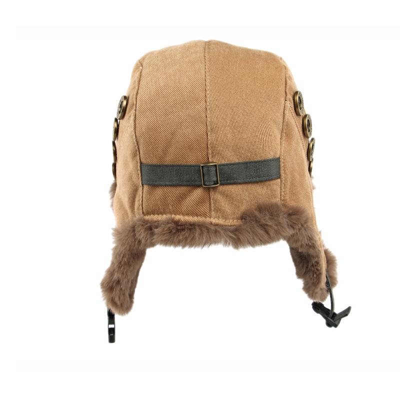 Bombermütze Herren Damen Winter Warm Kalt Mütze Imitation Kaninchen Plüsch Ohrenschutz Winddicht Skimütze