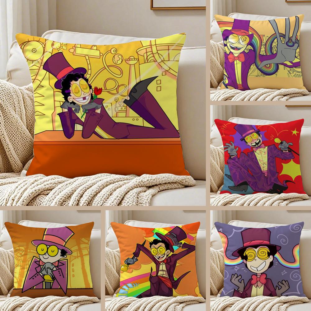 Cool Cartoon SSuperjail Cushion Cover Silky Short Plush DoubleSided Printed Pillow Case for Sofa All Seasons Home Decor Gift