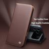 Case for IPhone 17 Pro Genuine Leather Flip Bracket Handmade Business Cover with Card Slots for IPhone 17 Pro Max/17Air