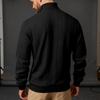 Men's Heavyweight American Style Cable Knit High Neck Winter Hoodie