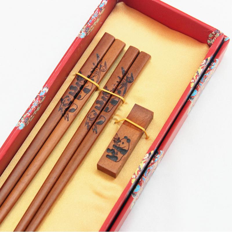 Dragon Pattern Wooden Chopsticks - Ideal for Business, Weddings, Travel, and Special Occasions