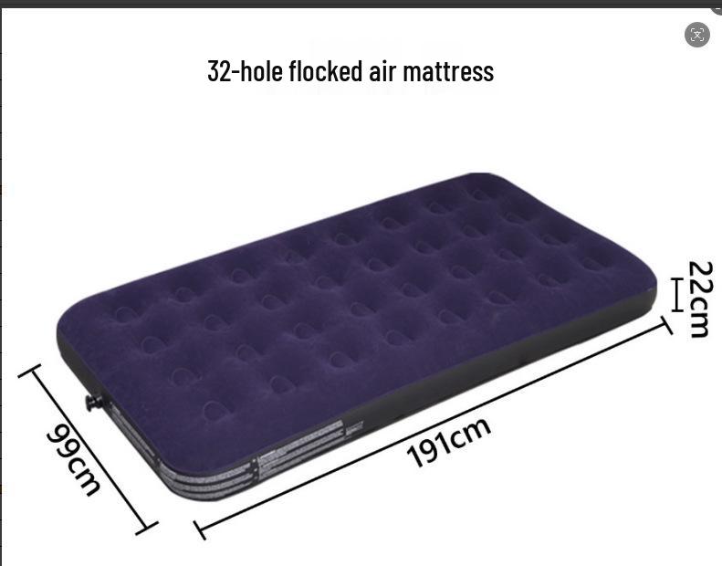 Portable PVC Inflatable Mattress and Air Cushion Bed for Home and Camping