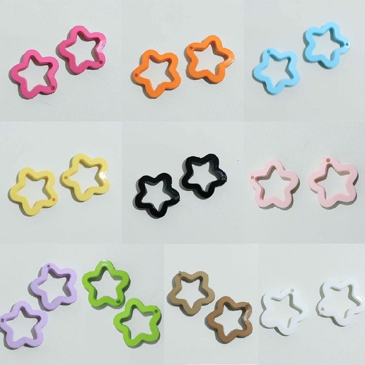 Hollow Star Jewelry Making Accessories Acrylic Material for DIY Jewelry Making