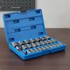 27 Pieces Stripped Screw Extractor Portable Case Hex Nut Remover Kit Fits 3.223 Mm Bolt