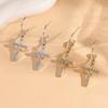 European Style Luxury Cross Earrings, Minimalist Instagram-Worthy Street Fashion Jewelry