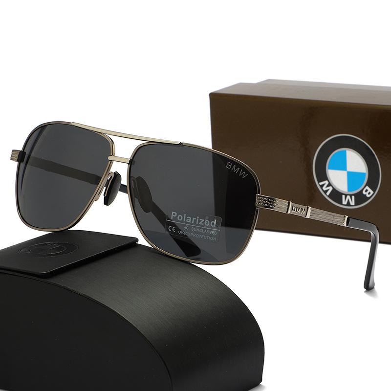 2026New BMW Polarized Sunglasses Fashion Trendy Large Frame Outdoor Color Changing Sports Sunscreen Sunglasses for Men and Women