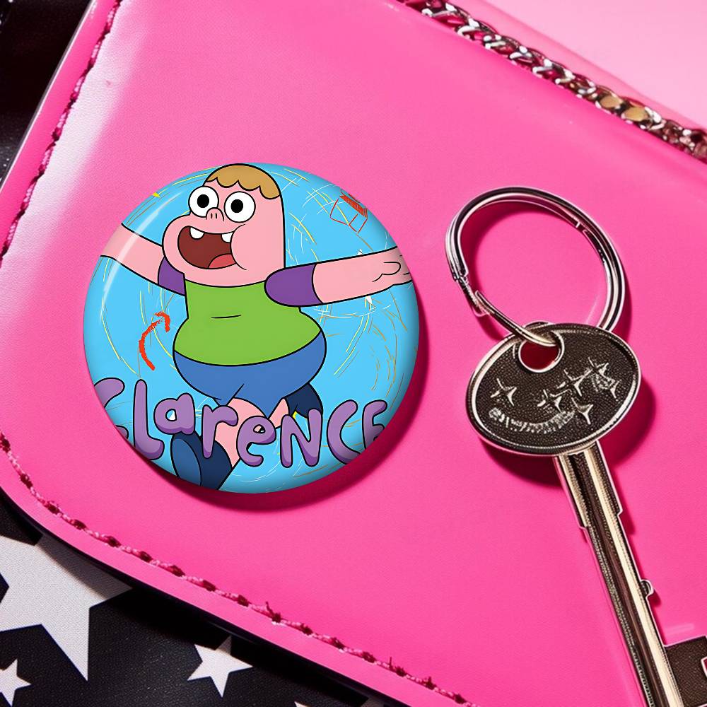 

Cartoon C-Clarences New Brooches Soft Button Pin Funny Silly Gnarpy On A Skateboard Meme Badge Gamer Collection Gifts W40*H60(CM)