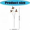 Decorative Wrought Iron Hummingbird Spikes Stake Handmade Bird Sculpture for Instants Garden Beautification