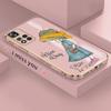 For Redmi Note 13 Pro 12 Pro 12S 11 Pro 11S 10S OPPO A38 A77s A96 Realme C33 C65 OnePlus Lovely Girl Design Soft Plated TPU Phone Case