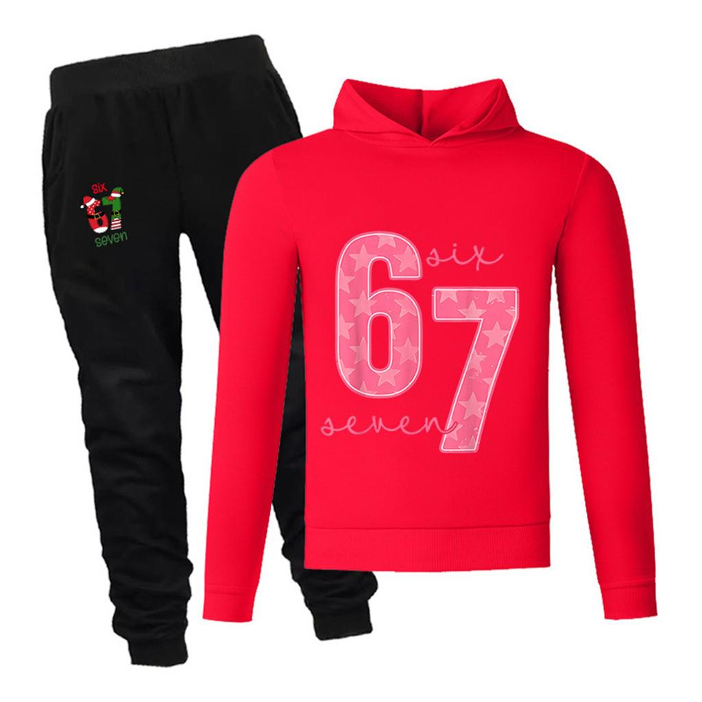 Set aus langärmeligem, locker sitzendem Kinderpullover mit Buchstabenprint