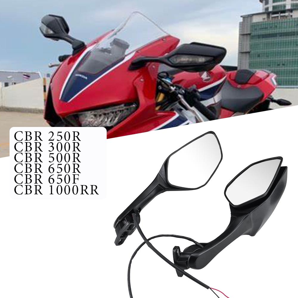 CBR 650R rearview mirror For Honda CBR 250R 300R 500R 650R 650F 1000RR with LED turn signal side mirror