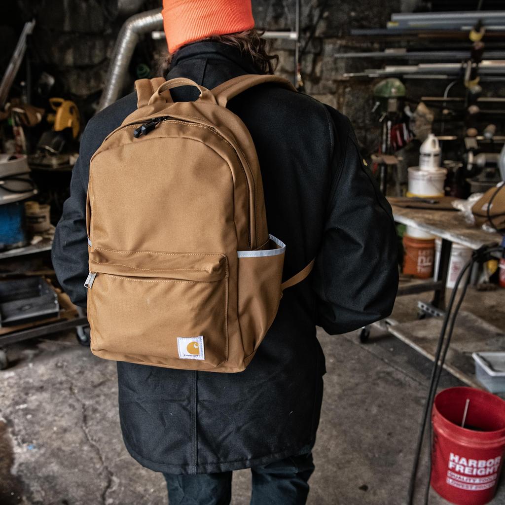 Carhartt Uni 21L Laptop Durable Waterproof Pack with Laptop Classic Backpack PFAS Free Backpack, Sleeve, (Carhartt Brown),