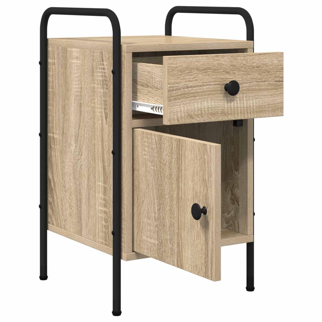 Nightstand Sonoma Oak 35 X 36.5 X 61 Cm Engineered Wood