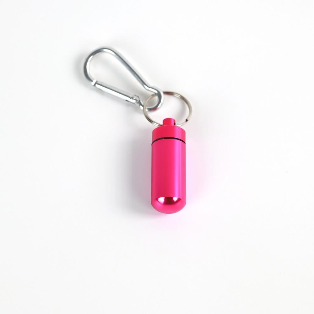 

Hot Mini Waterproof Premuim Portable Aluminum Pill Box Cases Container Organizer Storage for Vitamin Fish Oils Keychain Earplug