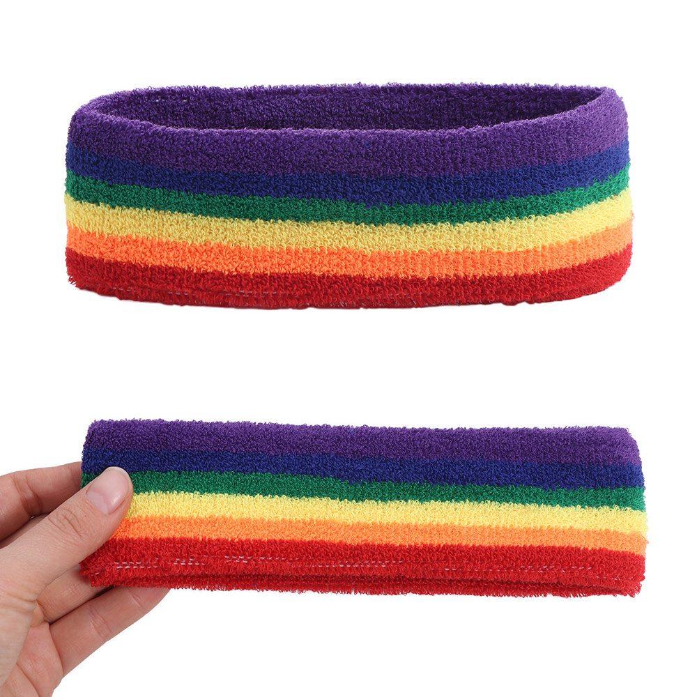 Elastische Sport-Schweißbänder Bunte Fitness-Handgelenkstütze Sport-Armband Sportzubehör