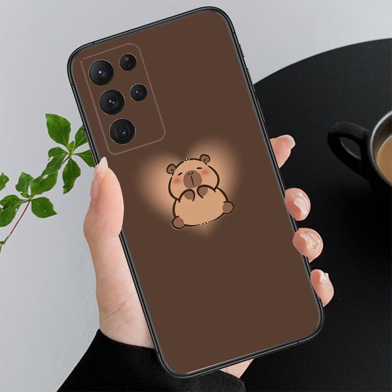 Cartoon capybara Phone Case For Samsung A55 A16 A56 A36 A35 A15 A53 A54 A33 A34 A25 A05S A52 A52S A14 A24 A26 A71