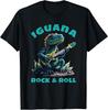 Iguana Rock & Roll Guitar T-Shirt - Fun Graphic Tee for Music Lovers