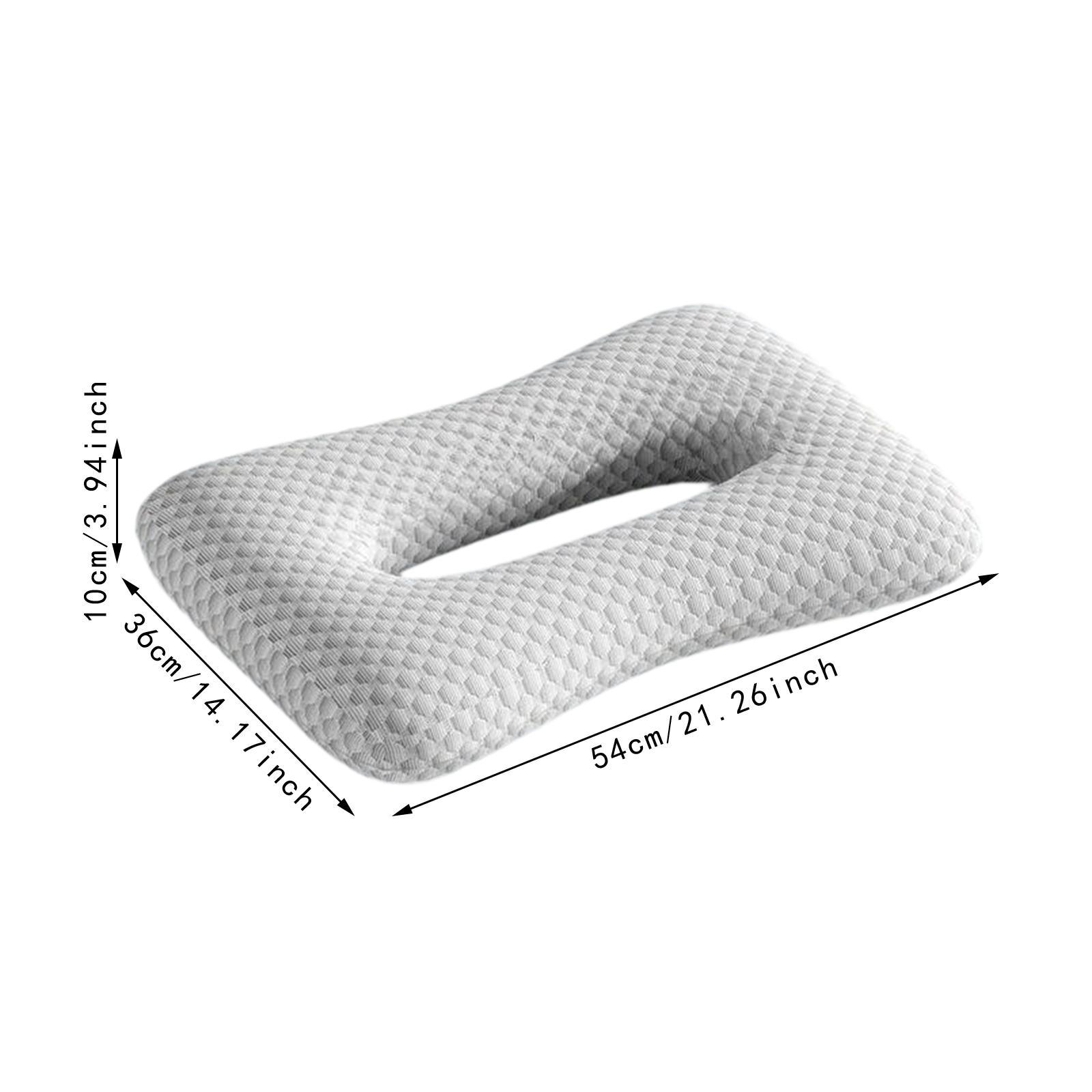 

Подушка для пирсинга ушей со съемной моющейся наволочкой, декоративная легкая подушка для сна на боку, для путешествий, отдыха на диване дома серый