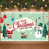 Christmas Banner Snowman Pattern Happy New Year Banner Xmas Banner Candy Cane For School Activity Holiday Event Home Decoration